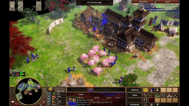 The Siege of Osaka - Japan M1 - Hard Walkthrough - Age of Empires İ Asian Dynasties