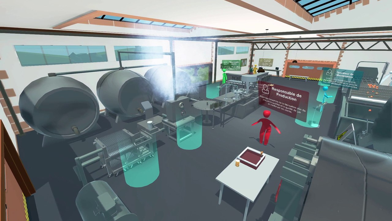 Atelier virtuel de fabrication de jus de pomme