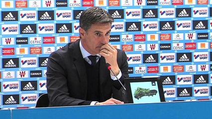 Revivez la conférence de presse de Michel après la défaite contre le PSG