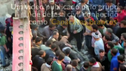 Ataques aéreos deixam mais de 60 mortos em cidade síria