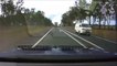 Queensland Truck Driver Nearly Wipes Out Motorbike Cop
