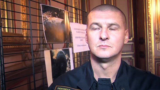 L'interview de Christophe Perrier, chef d'équipe des Démineurs de la Sécurité Civile.