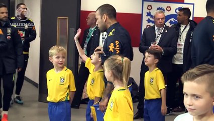 Neymar Jr, Willian, Coutinho in Town as England Take on Brazil _ Tunnel Cam