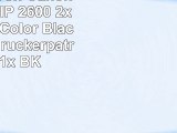 Multipack von Canon für Pixma IP 2600  2x Patronen Color  Black IP2600 Druckerpatronen