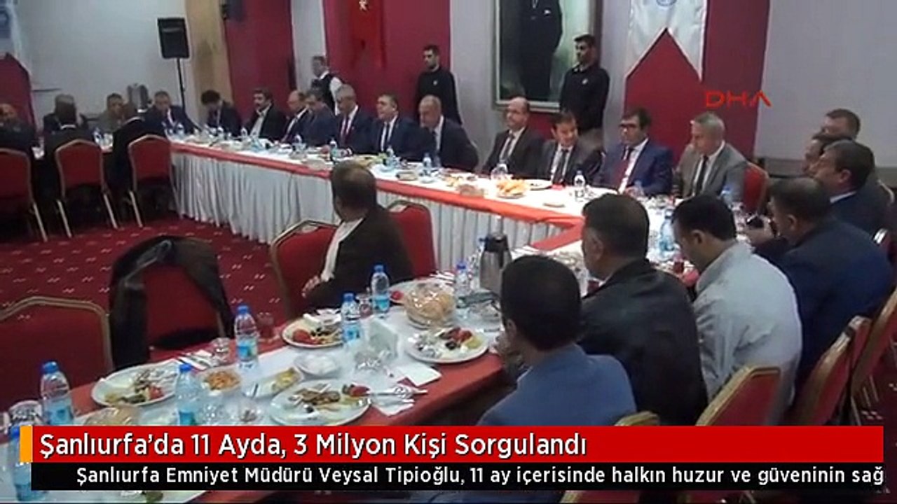 Şanlıurfa'da 11 Ayda, 3 Milyon Kişi Sorgulandı