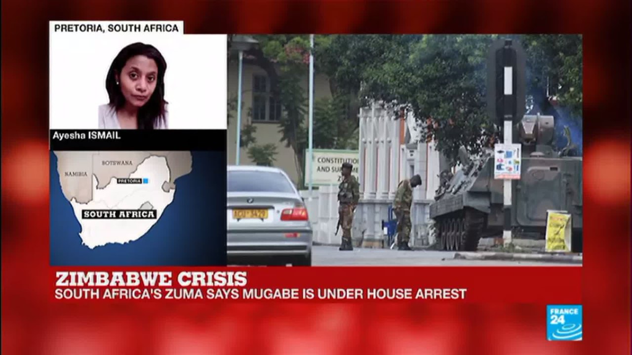 Zimbabwe: South Africa''s president Zuma says Mugabe "is under house arrest"
