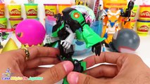 Huevo Sorpresa Gigante de Transformers Autobots el Ultimo Caballero de Plastilina Play Doh en Españo
