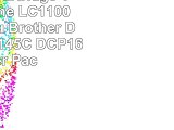 Prestige Cartridge Tintenpatrone LC1100 passend zu Brother Drucker DCP145C DCP165C 8er