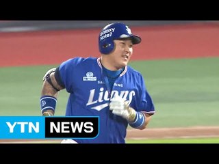 삼성 최형우, 역대 21번째 사이클링 히트 달성 / YTN (Yes! Top News)