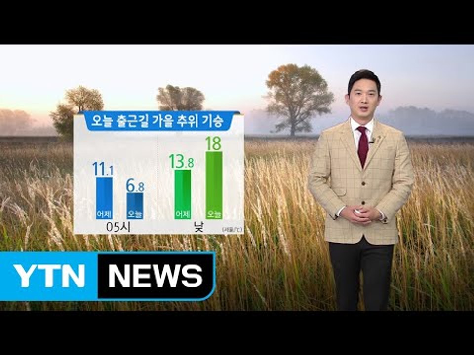 [날씨] 오늘 출근길 올가을 들어 가장 추워...낮부터 추위 풀려 / YTN