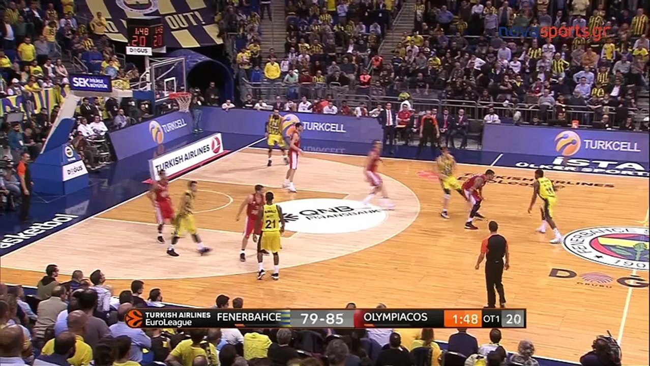 Η τάπα του Κώστα Παπανικολάου πάνω στον Ντατόμε κλείδωσε το ματς  - Φενέρ vs Ολυμπιακός - 15.11.2017