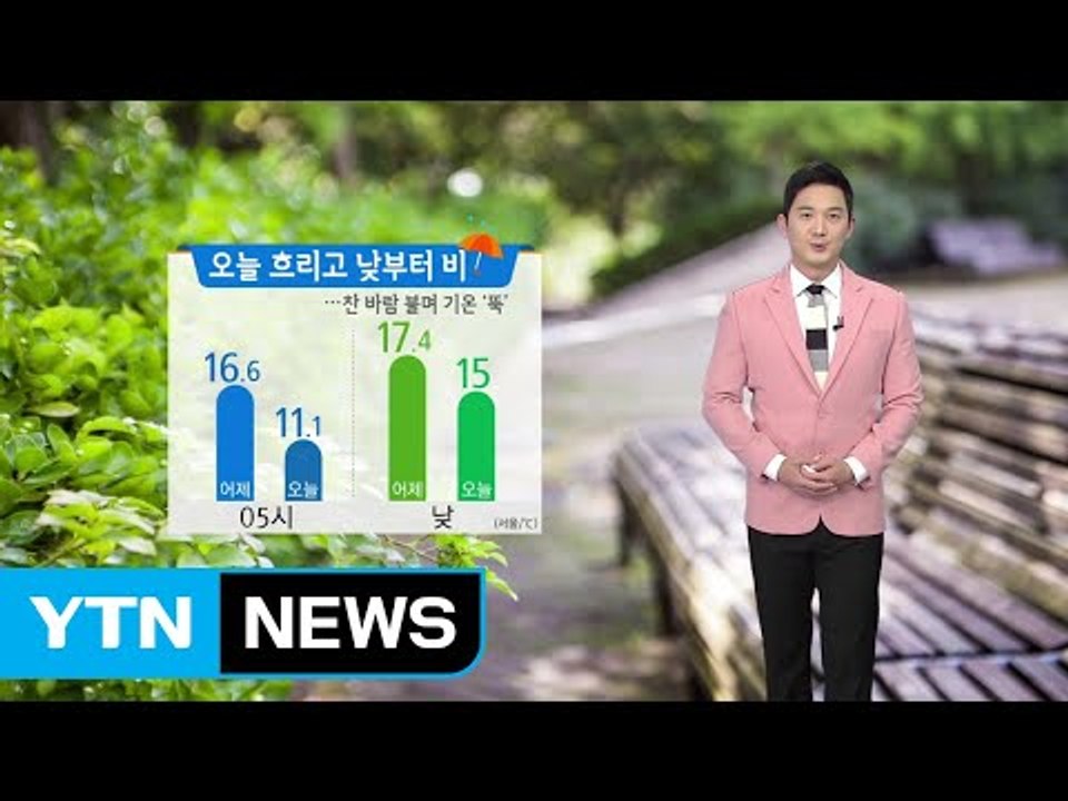 [날씨] 오늘 흐리고 곳곳 비...찬 바람 불며 종일 쌀쌀 / YTN
