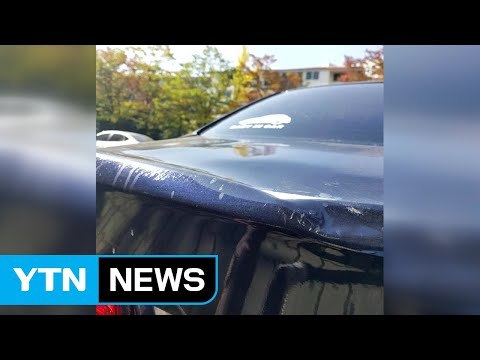 또 고층 아파트 투척 사건...자동차 트렁크 파손 / YTN