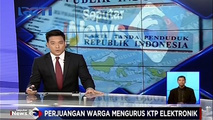 Perjuangan Warga Mengurus KTP Elektronik