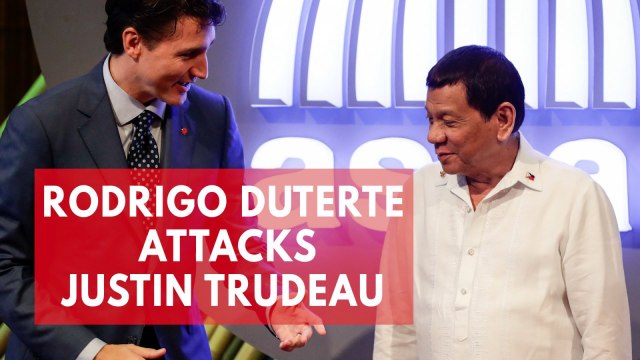 Duterte feels 'insulted' by Justin Trudeau's question on drug-related killings in Philippines
