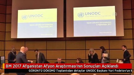BM 2017 Afganistan Afyon Araştırması'nın Sonuçları Açıklandı