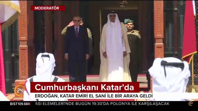 Cumhurbaşkanı Erdoğan, Katar Emiri Al Sani ile bir araya geldi