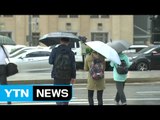 [날씨] 중부 비바람에 종일 쌀쌀...내일 평년 기온, 서울 28℃ / YTN (Yes! Top News)