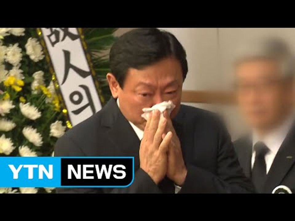 신동빈 '눈물의 조문'...故 이인원 빈소에 조문 행렬 / YTN (Yes! Top...