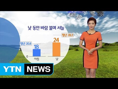 [날씨] 바람 불며 서늘...곳곳 오락가락 비 / YTN (Yes! Top News)