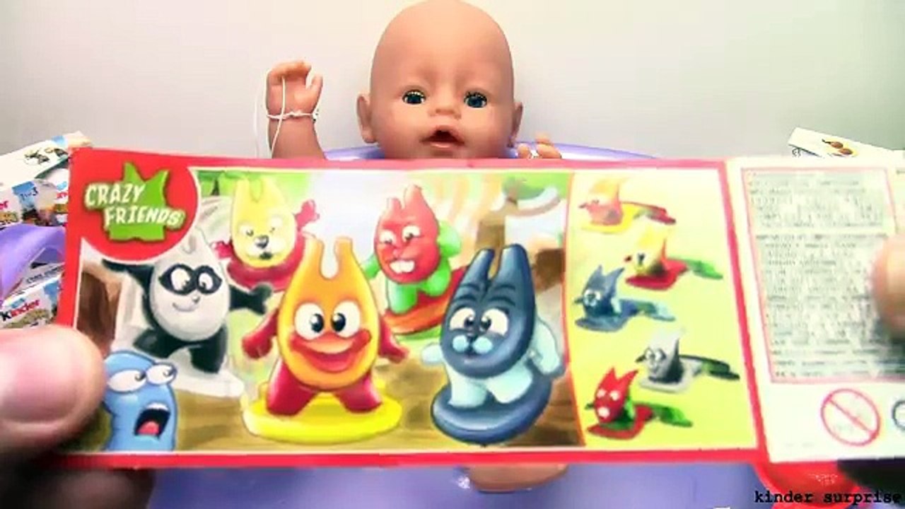 20 Surprise eggs KINDER JOY ICE AGE COLLECTION !! Baby Doll opening Kinder Surprise Eggs