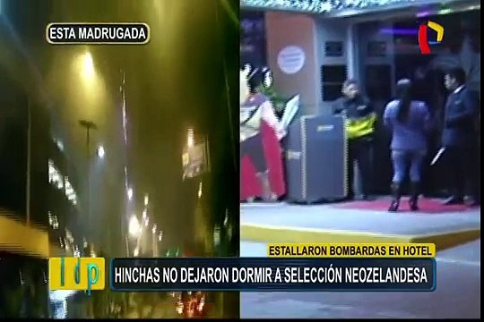 Miraflores: hinchas no dejaron dormir a selección de Nueva Zelanda