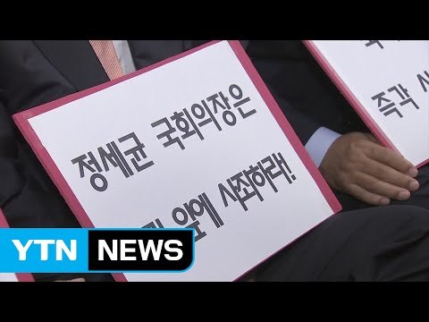 與, 정세균 의장 사퇴 촉구 결의안 제출 ... 진정성있는 사과해야 / YTN (Yes! Top News)