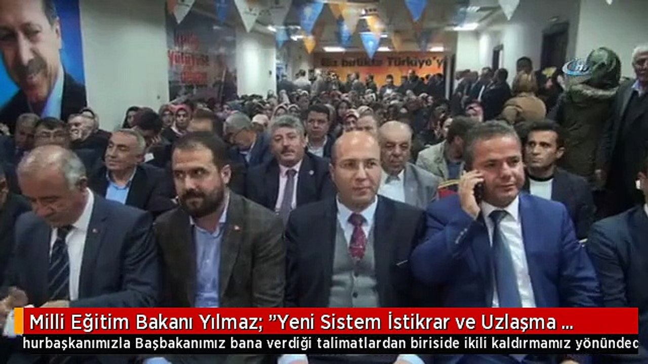 Milli Eğitim Bakanı Yılmaz: "Yeni Sistem İstikrar ve Uzlaşma Getirecek"
