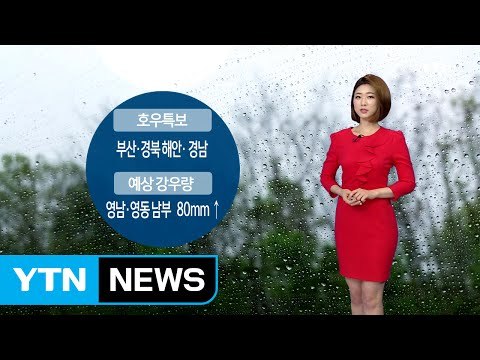 [날씨] 오늘 영남·영동 비(80mm↑)...내륙 곳곳 소나기 / YTN (Yes! Top News)