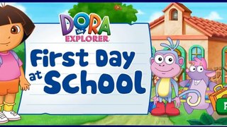 Cartoon game. Dora first day at school. Full Episodes in English new