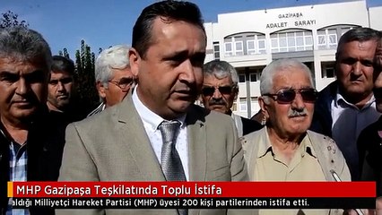 MHP Gazipaşa Teşkilatında Toplu İstifa