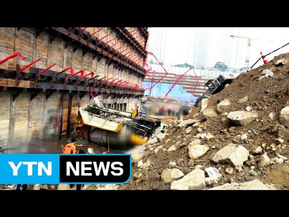 아파트 공사장에서 레미콘 추락...운전자 숨져 / YTN (Yes! Top News)