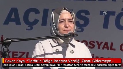 Bakan Kaya: "Terörün Bölge İnsanına Verdiği Zararı Gidermeye Çalışıyoruz" - Van