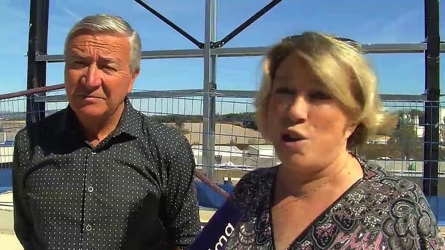 Maryse Joissains Masini au micro d'Ulrich Téchené