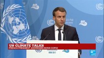 UN Climate Talks: French President Emmanuel Macron addresses Bonn COP23