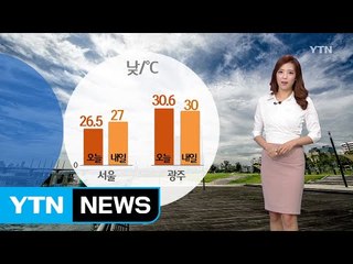 [날씨] 내일 전국 곳곳 소나기...미세먼지 '보통' / YTN (Yes! Top News)