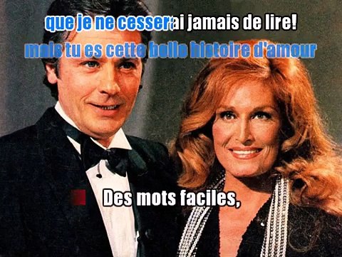 Dalida & Alain Delon - Paroles paroles KARAOKE / INSTRUMENTAL