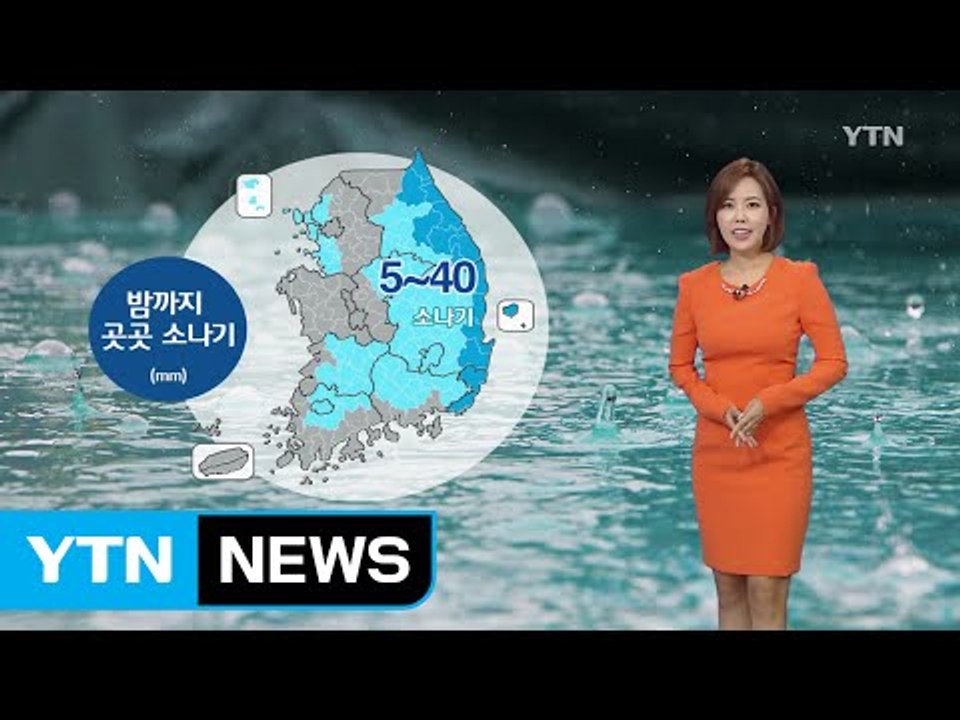 [날씨] 전국 곳곳 밤사이에도 소나기...일요일 늦더위 계속 / YTN (Yes! T...
