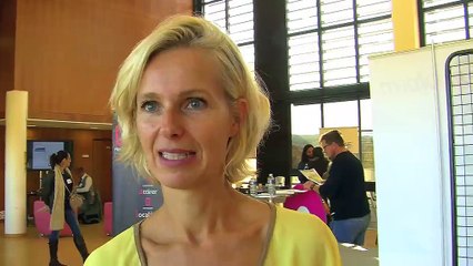 Valérie Salone au micro d'Ulrich Téchené