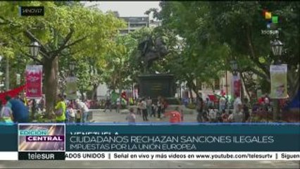 Pueblo venezolano también rechaza sanciones impuestas por la UE