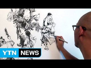 그림의 과정을 보여준다...눈 뗄 수 없는 '드로잉 쇼' / YTN (Yes! Top News)