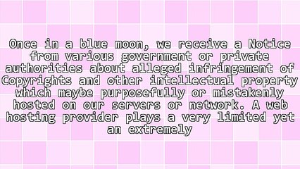 How Do Web Hosts Deal With Copyright Infringement By Clients?