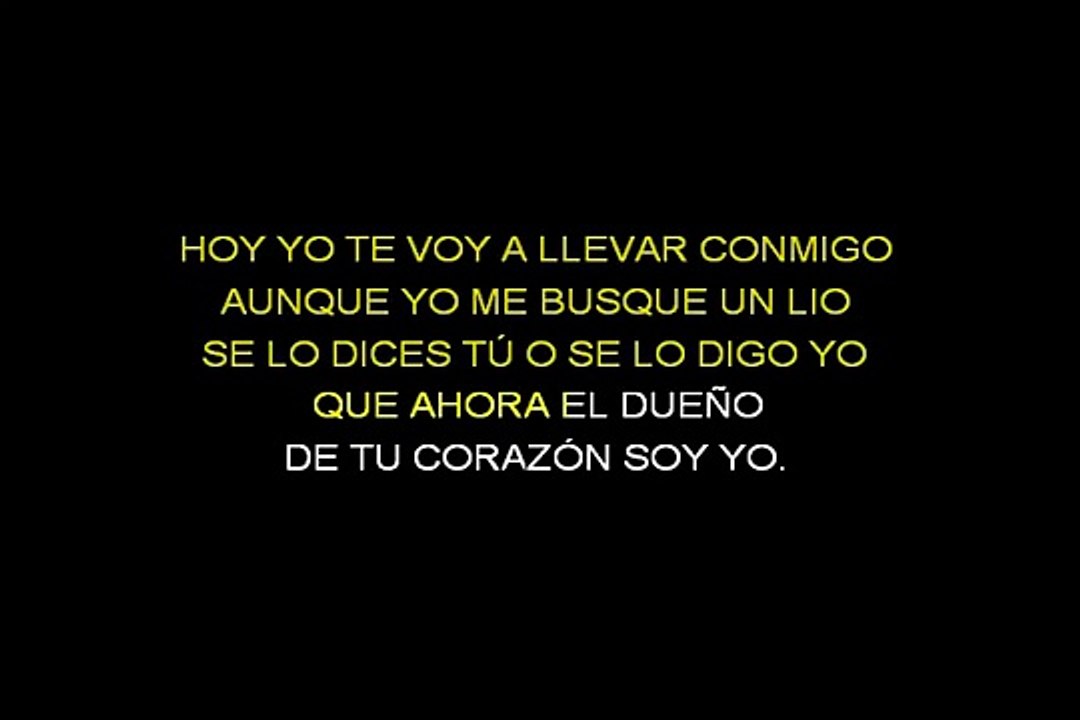 Escápate conmigo Karaoke