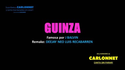 Ginza - J Balvin (karaoke)