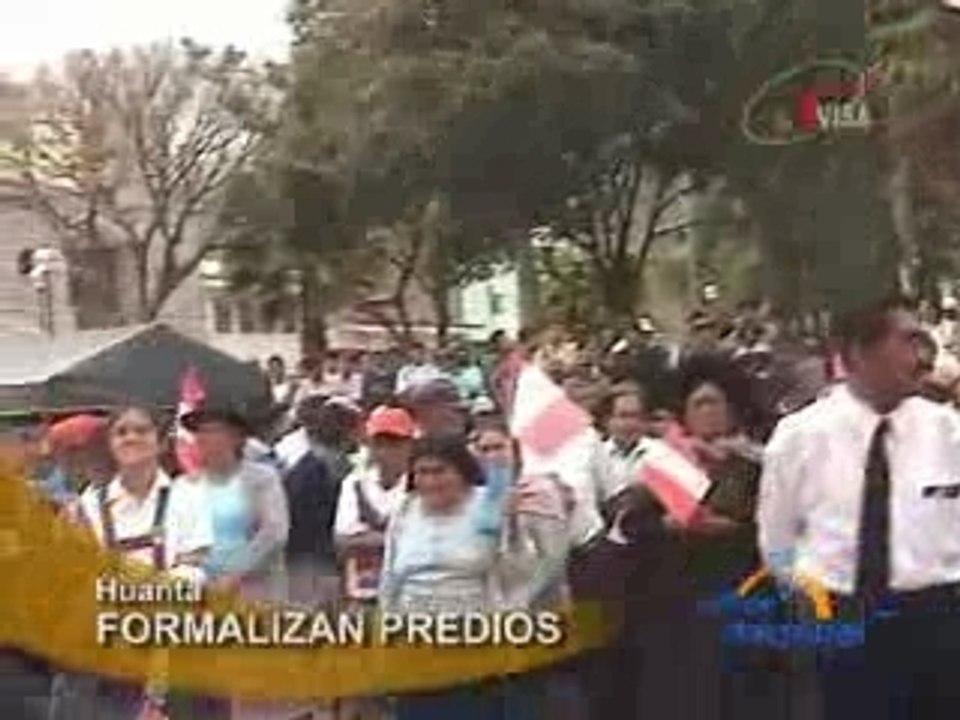 FORMALIZAN PREDIOS - HUANTA