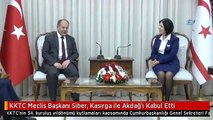 KKTC Meclis Başkanı Siber, Kasırga ile Akdağ'ı Kabul Etti