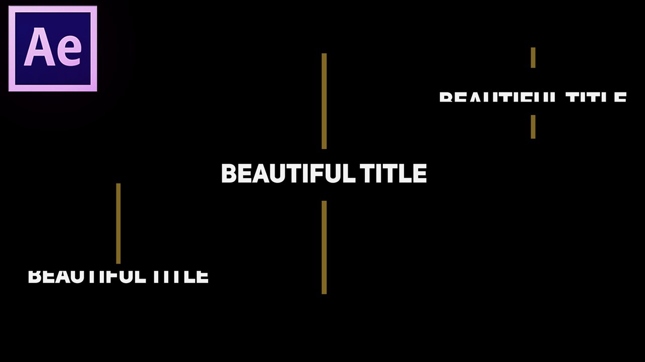 Simple Title Animation in After Effects 2018 - Step by Step ✔