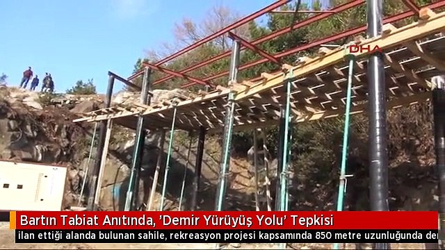 Bartın Tabiat Anıtında, 'Demir Yürüyüş Yolu' Tepkisi