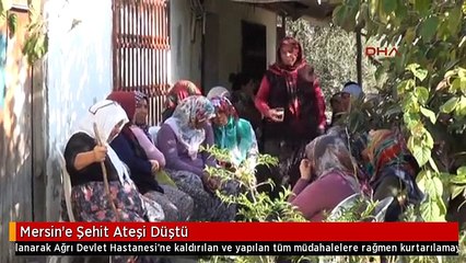 Mersin'e Şehit Ateşi Düştü