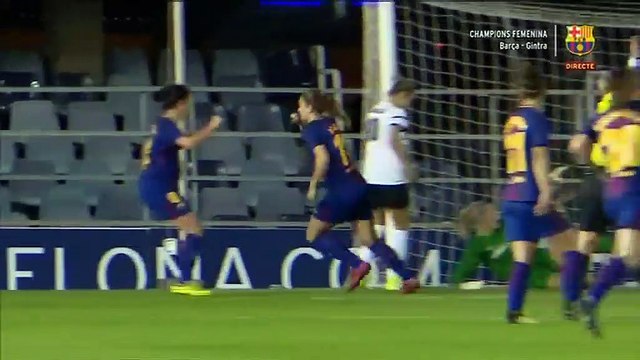 All Goals UEFA Women's Champions League Round 2 - 15.11.2017 FC Barcelona (W) 3-0 Gintra...